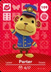 Porter #109 [Animal Crossing Series 2] - Amiibo Cards