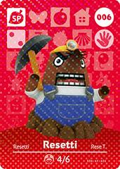 Resetti #006 [Animal Crossing Series 1] - Amiibo Cards
