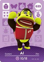 Al #025 [Animal Crossing Series 1] - Amiibo Cards