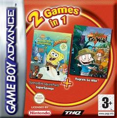 2 Games In 1: SpongeBob SquarePants: SuperSponge / Rugrats Go Wild - PAL GameBoy Advance