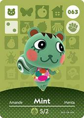 Mint #063 [Animal Crossing Series 1] - Amiibo Cards