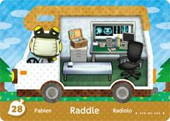 Raddle #28 [Animal Crossing Welcome Amiibo] - Amiibo Cards