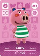Curly #288 [Animal Crossing Series 3] - Amiibo Cards