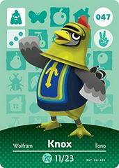 Knox #047 [Animal Crossing Series 1] - Amiibo Cards