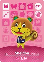 Sheldon #031 [Animal Crossing Series 1] - Amiibo Cards