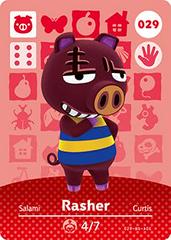 Rasher #029 [Animal Crossing Series 1] - Amiibo Cards
