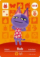Bob #018 [Animal Crossing Series 1] - Amiibo Cards