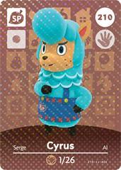 Cyrus #210 [Animal Crossing Series 3] - Amiibo Cards