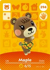 Maple #294 [Animal Crossing Series 3] - Amiibo Cards