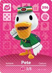 Pete #206 [Animal Crossing Series 3] - Amiibo Cards
