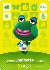 Jambette #028 [Animal Crossing Series 1] - Amiibo Cards