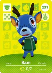 Bam #237 [Animal Crossing Series 3] - Amiibo Cards