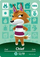 Chief #086 [Animal Crossing Series 1] - Amiibo Cards