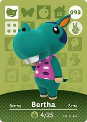 Bertha #093 [Animal Crossing Series 1] - Amiibo Cards