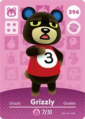 Grizzly #394 [Animal Crossing Series 4] - Amiibo Cards