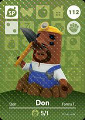 Don Resetti #112 [Animal Crossing Series 2] - Amiibo Cards