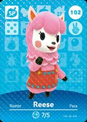 Reese #102 [Animal Crossing Series 2] - Amiibo Cards