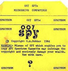 007 Spy [Spyn] - ZX Spectrum