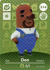 Don Resetti #214 [Animal Crossing Series 3] - Amiibo Cards