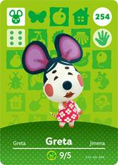 Greta #254 [Animal Crossing Series 3] - Amiibo Cards