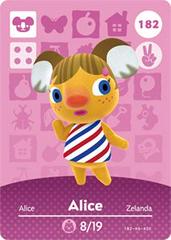 Alice #182 [Animal Crossing Series 2] - Amiibo Cards
