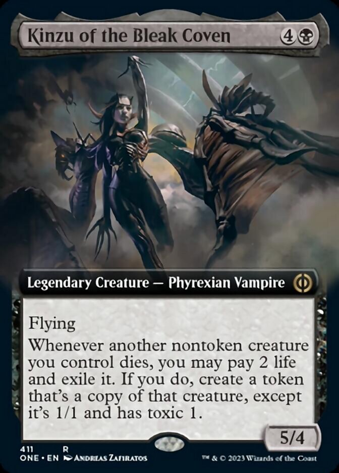 Kinzu of the Bleak Coven (Extended Art) [Phyrexia: All Will Be One]