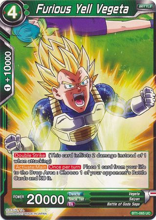 Furious Yell Vegeta [BT1-065]