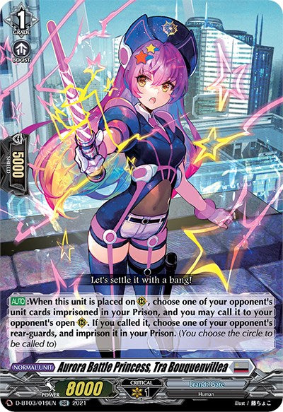 Aurora Battle Princess, Tra Bouquenvillea (D-BT03/019EN) [Advance of Intertwined Stars]