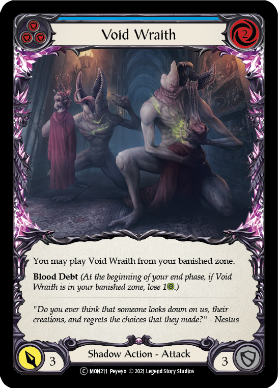 Void Wraith (Azul) [U-MON211-RF] Lámina arcoíris ilimitada 