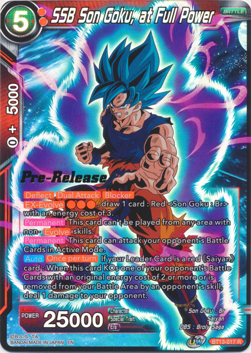 SSB Son Goku, a máxima potencia (BT13-017) [Supreme Rivalry Prerelease Promos] 