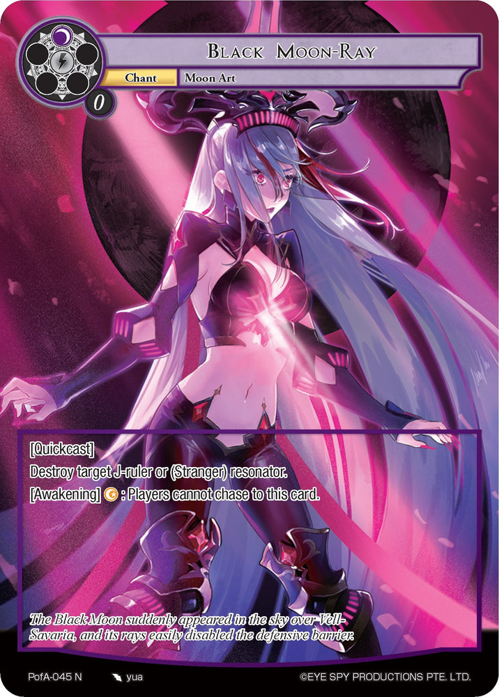 Black Moon-Ray (Full Art) (PofA-045) [Alice Origin IV: Prologue of Attoractia]