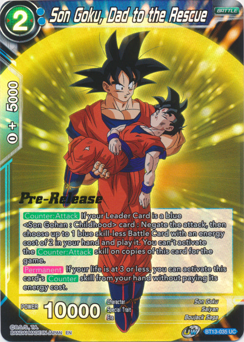 Son Goku, papá al rescate (BT13-035) [Supreme Rivalry Prerelease Promos] 