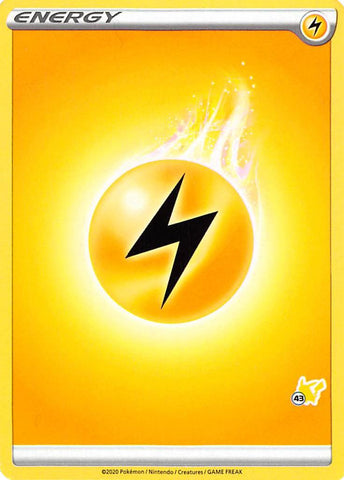 Lightning Energy (Pikachu Stamp #43) [Battle Academy 2022]