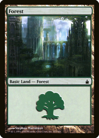 Forest (#303) [Ravnica: City of Guilds]