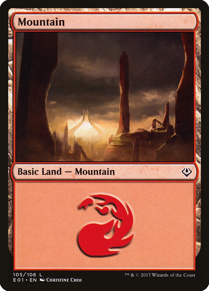 Mountain (#105) [Archenemy: Nicol Bolas]