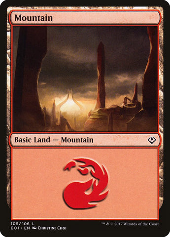 Mountain (#105) [Archenemy: Nicol Bolas]