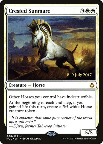 Crested Sunmare  (Prerelease) [Hour of Devastation Prerelease Promos]