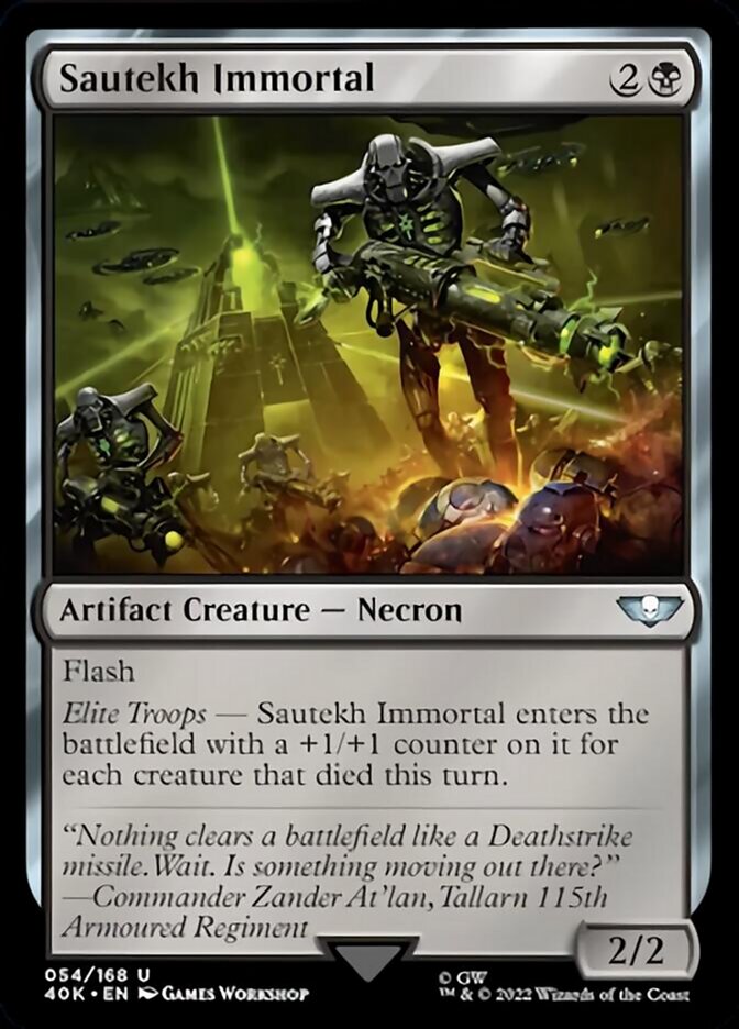 Sautekh Immortal (Surge Foil) [Universes Beyond: Warhammer 40,000]