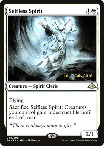 Selfless Spirit (Avant-première) [Promotions d'avant-première Eldritch Moon] 