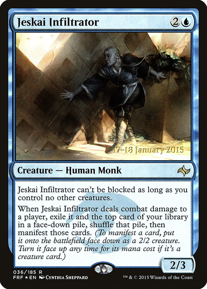 Jeskai Infiltrator  (Prerelease) [Fate Reforged Prerelease Promos]