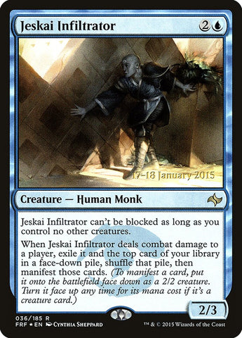 Jeskai Infiltrator  (Prerelease) [Fate Reforged Prerelease Promos]