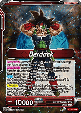 Bardock // SS Bardock, l'éveil de la légende (Peu fréquent) [BT13-001] 