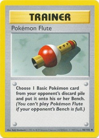 Flauta Pokémon (86/102) [Conjunto básico Shadowless Unlimited] 