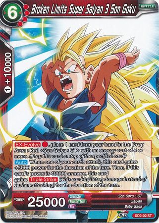 Broken Limits Super Saiyan 3 Son Goku (Deck de démarrage - L'évolution extrême) [SD2-02] 