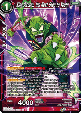 King Piccolo, the Next Step to Youth (Common) [BT13-011]