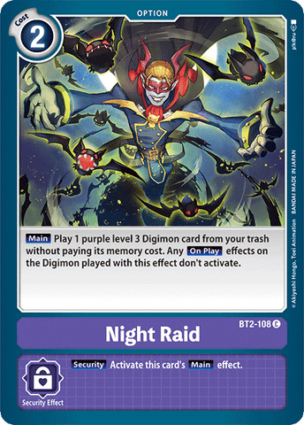 Night Raid [BT2-108] [Release Special Booster Ver.1.0]