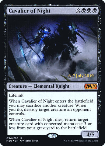 Cavalier of Night  [Core Set 2020 Prerelease Promos]