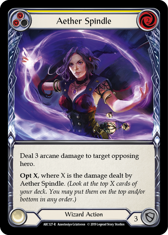 Aether Spindle (Jaune) [ARC127-R] 1ère édition Normal 