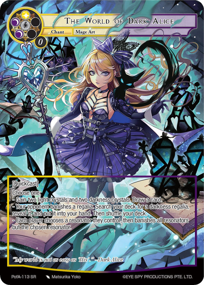 The World of Dark Alice (Full Art) (PofA-113) [Alice Origin IV: Prologue of Attoractia]