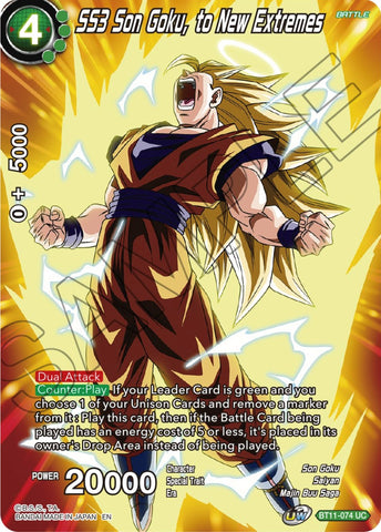 SS3 Son Goku, to New Extremes (BT11-074) [Theme Selection: History of Son Goku]